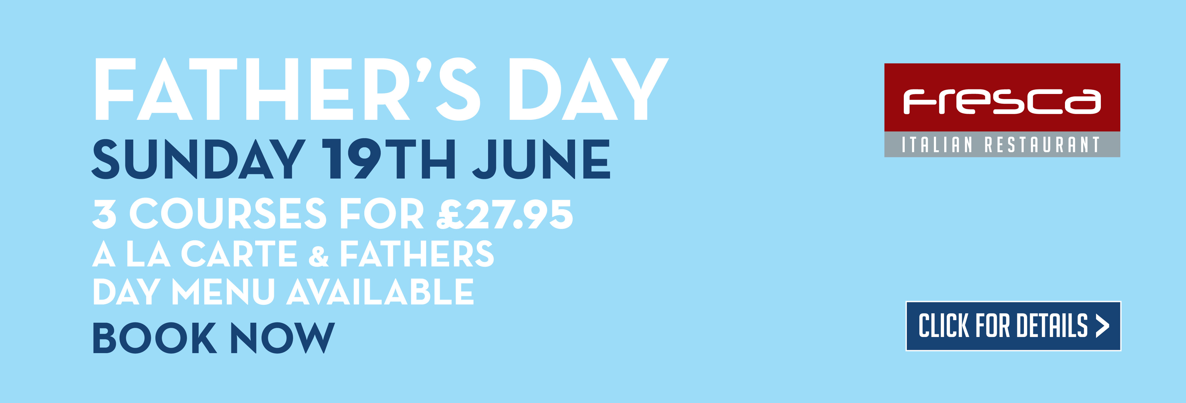 Fathers Day Menu